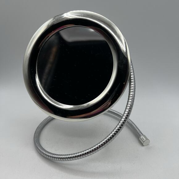 Joy Mangano Handy Hook Mirror 1X 5X Magnification Silver Gooseneck Travel 7" - Picture 1 of 8